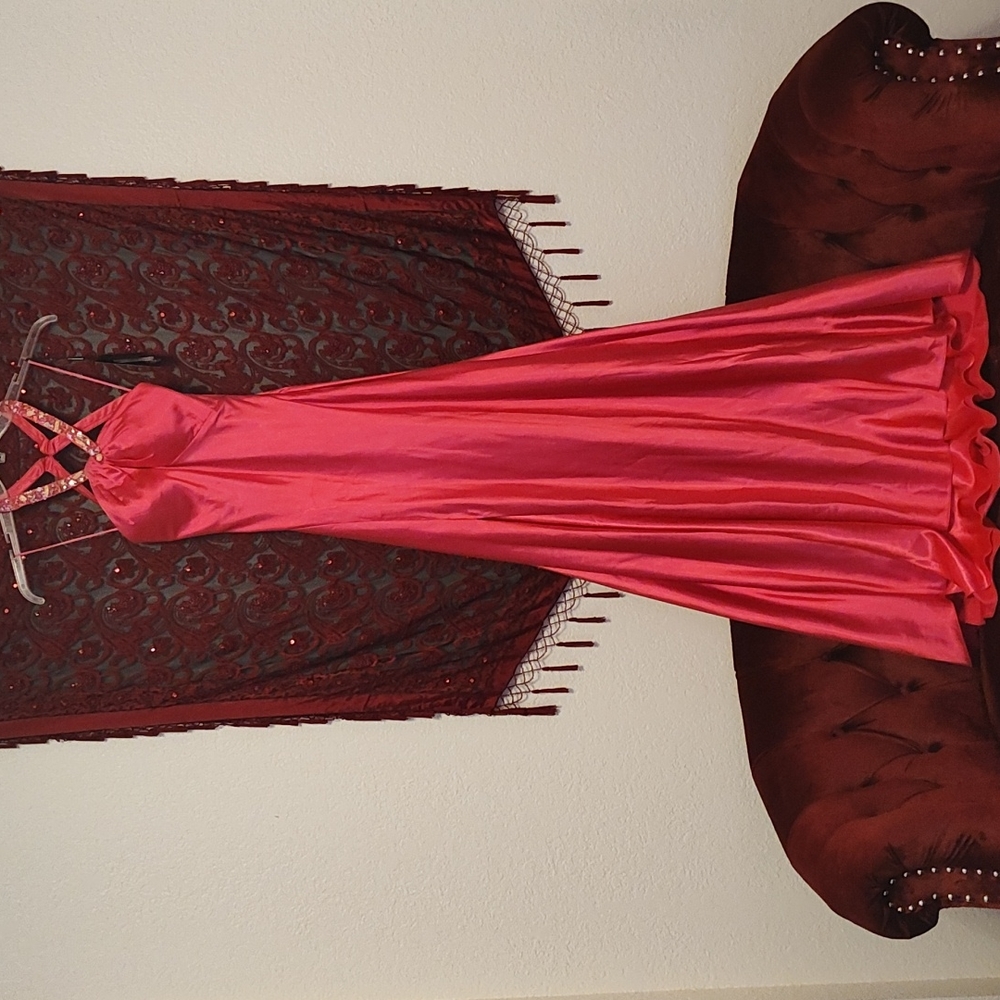 La Femme Hot Pink Size 00 Prom Dress